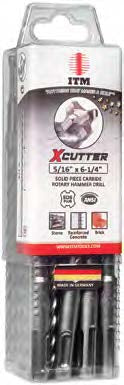 X-Cutter 4 Head SDS-Plus Rotary Hammer Drill Bits