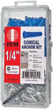 50  Packs Conical Anchor