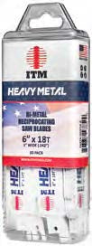 Heavy Metal Super Bimetal Reciprocating Sawzall Blades